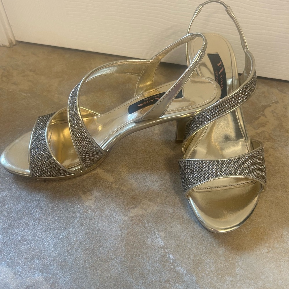 Nina Platinum Heels